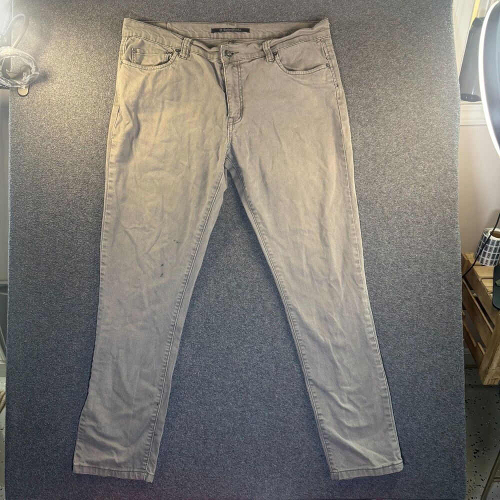 Carbon Men's Freedom Flex Slim Straight Grey Denim Jeans